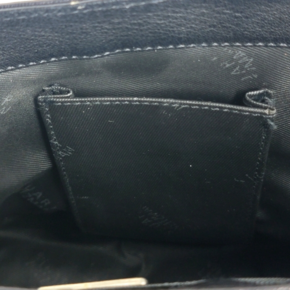 Stuart Weitzman Black Leather Handbag P111 - Picture 6 of 7